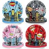 60PCS 7' Spider Birthday Party Dessert Plates Super Theme Hero Parties Supplies Spidey Fans Decorations Pink Ghost Spiders Tableware Dinnerware Set Comic Heroes Disposable Paper Plate for Kids Favor