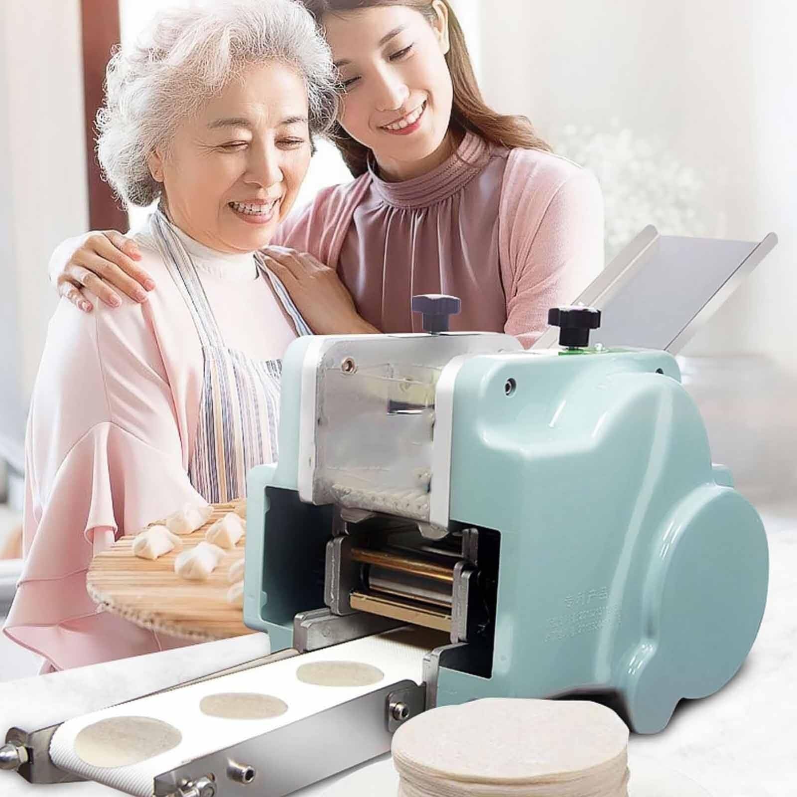 Maszyna do produkcji Wonton Pi Automatyczna maszyna do owijania pierogów Gyoza Skin Commercial/Home, 140wwielofunkcyjna elektryczna maszyna do skórowania pierogów (Dumplingwrappermold)
