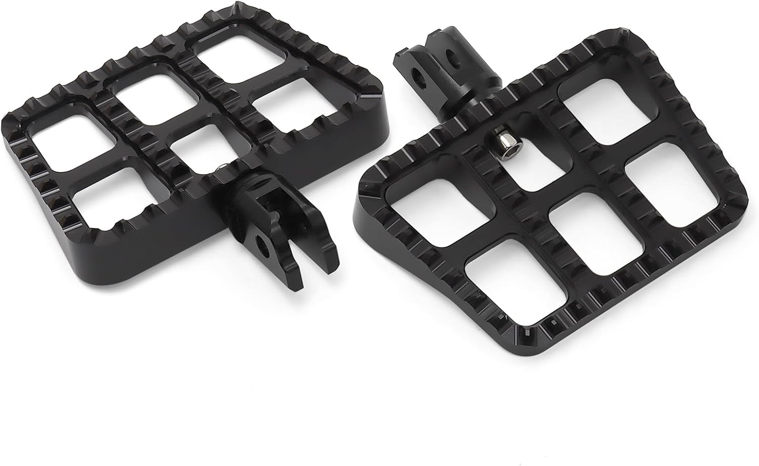 Motorcycle Mini Floorboards MX Foot Pegs Footrest for Harley 2018-2024 Softail Fat Boy FLSB Street Bob FXBB Fat Bob Low Rider S FXLR Breakout FXLRS Softail Slim FLHSC 114 (Front Peg, Black)