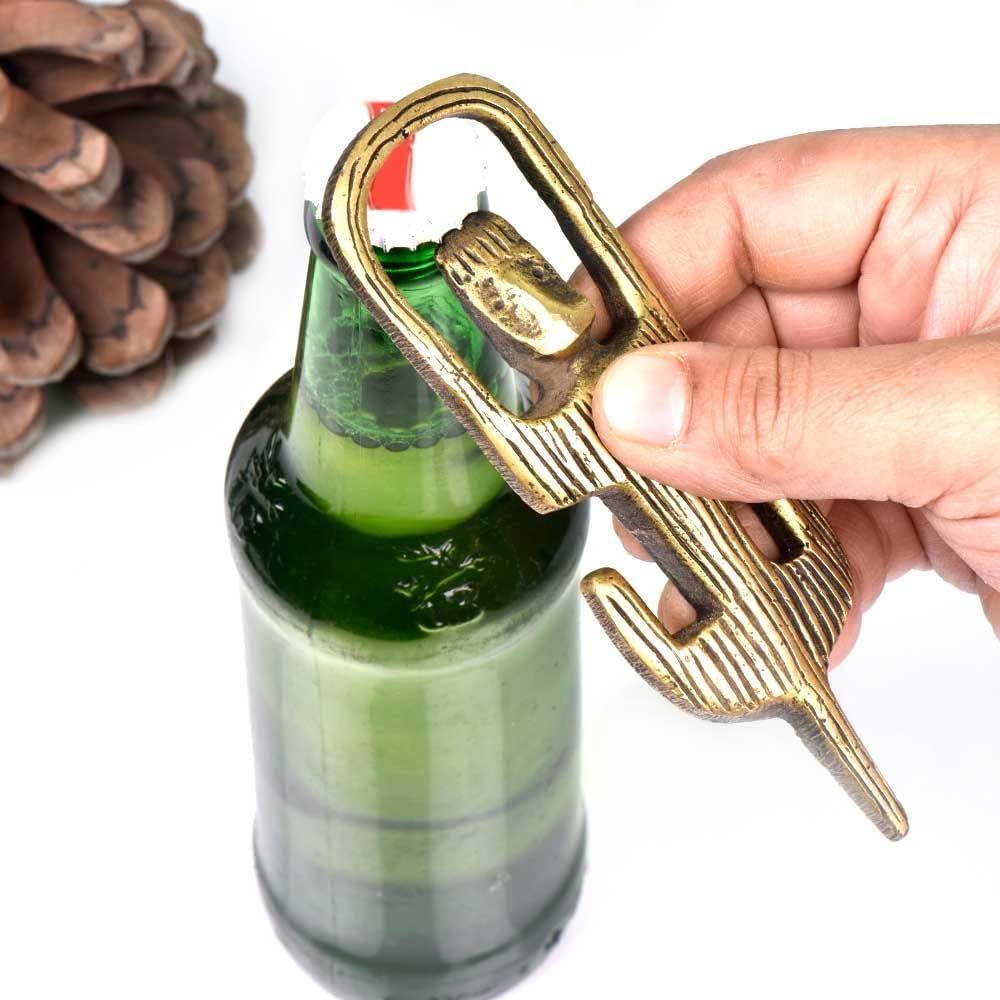 Indian Shelf Heavy Duty Beer Bottle Opener | Decorative Bottle Openers | Brass Gold Beer Bottle Openers | Home Accessories