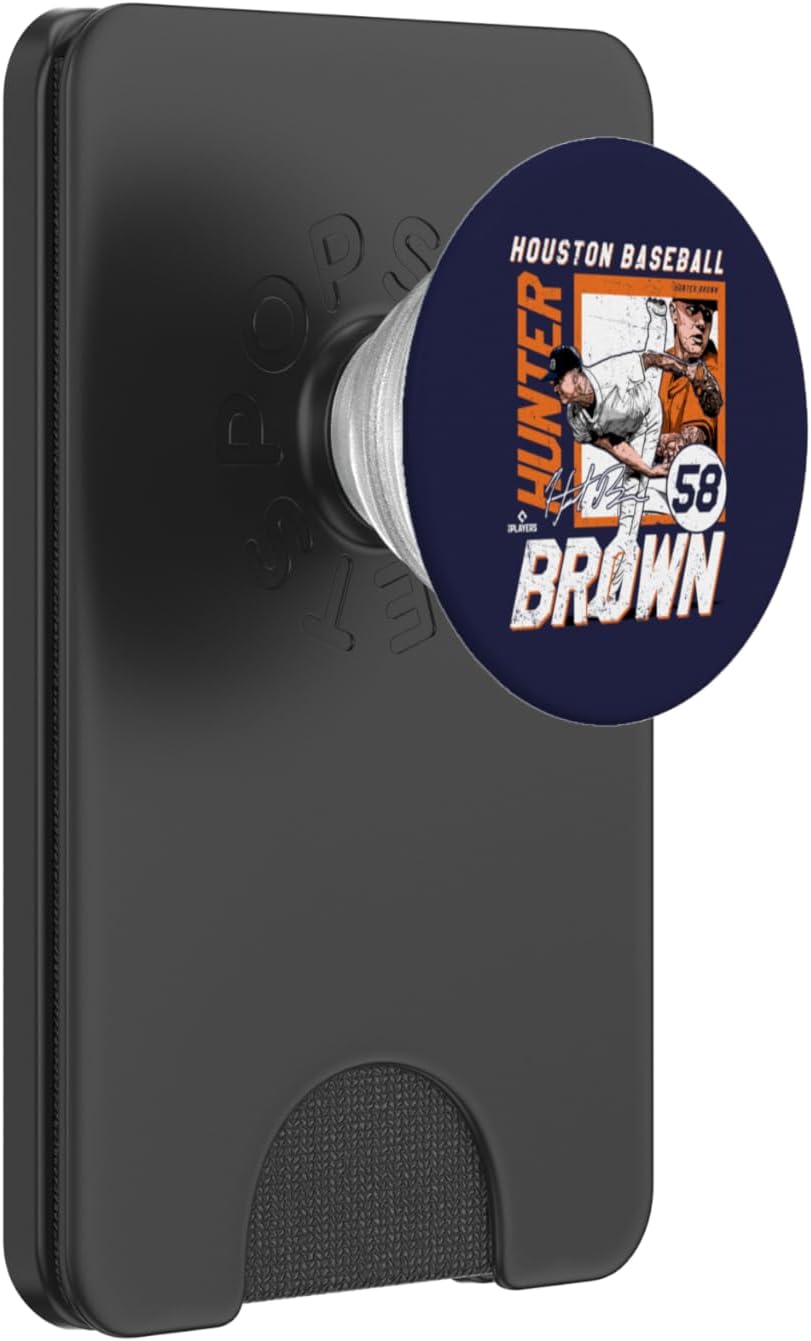 Hunter Brown | Houston MLB Baseball Players | MLBHBR203M PopSockets PopGrip for MagSafe
