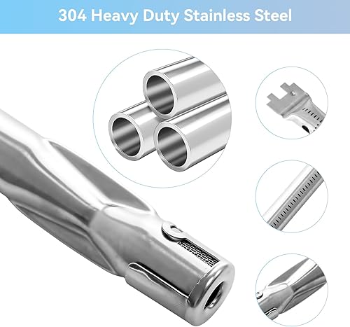 Miniatura 23 de 7636 Barras aromatizantes para Weber Spirit y Spirit II y GS4 Spirit II 300 Series, Spirit E310 E320 E330 S310 S320 S330 Parrilla de gas con perilla