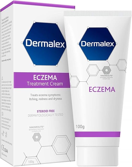 Dermalex Eczema Treatment Cream  Developed by Dermatologists to Treat Mild to Moderate Atopic Eczema Symptoms  100 g