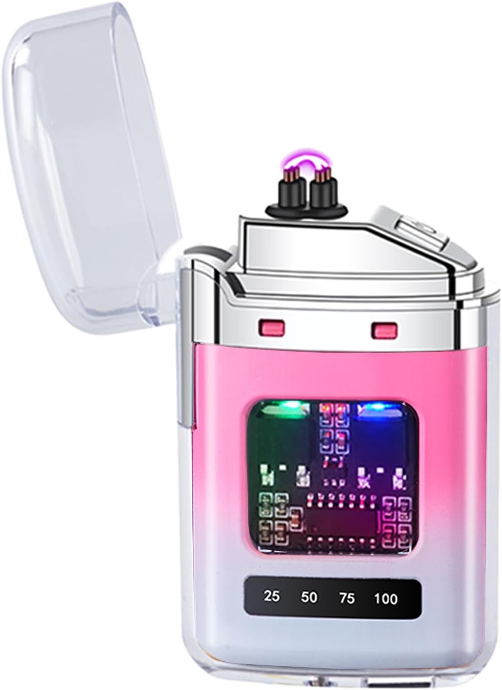 Plasma Lighter, USB Type C, Fire Starter 2nd Generation, Rechargeable, Small, Windproof, Battery Level Display, Fashionable, Anniversary, Gift