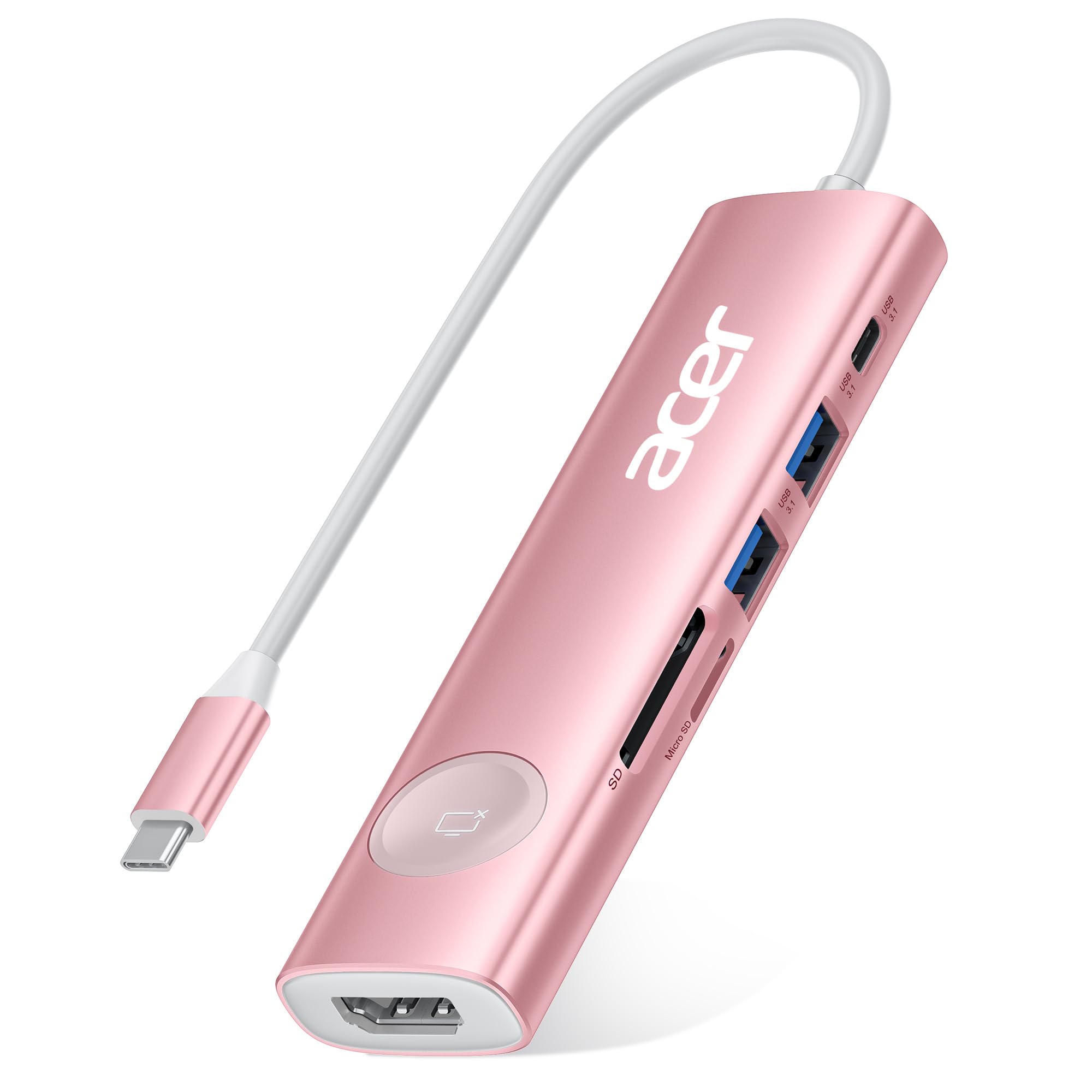 Acer USB C ハブ 7-in-1 type-c 変換アダプタ4K@60Hz HDMI