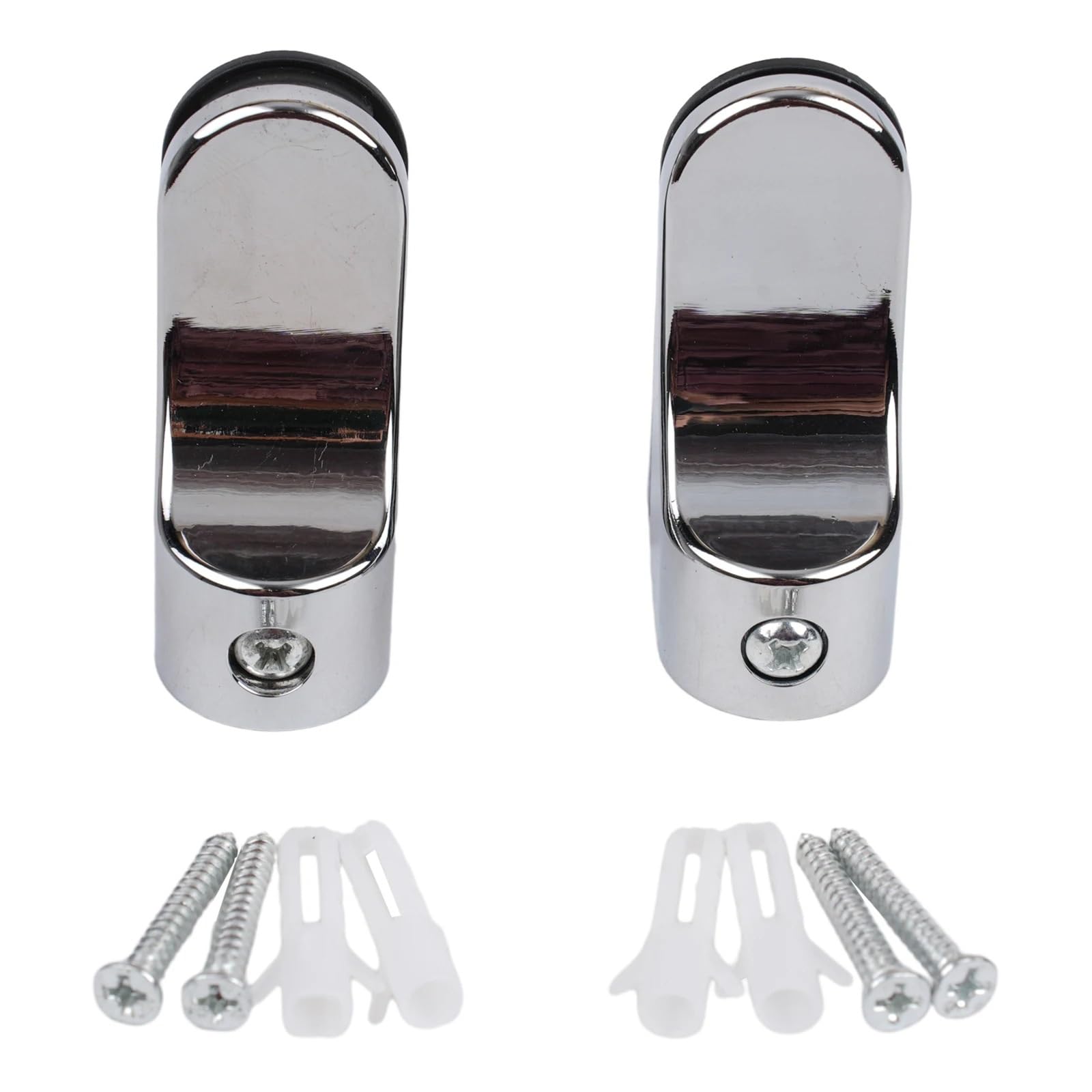Udhsnjzg One Color Glass Clamps 2Pcs Zinc Alloy Glass Clamp Adjustable Shelf Support Plate Holder Bracket