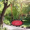 relaxdays Columpio Jardín Nido de Altura Ajustable para Niños y Adultos, hasta 100 kg, Rojo, ø 80 cm #1