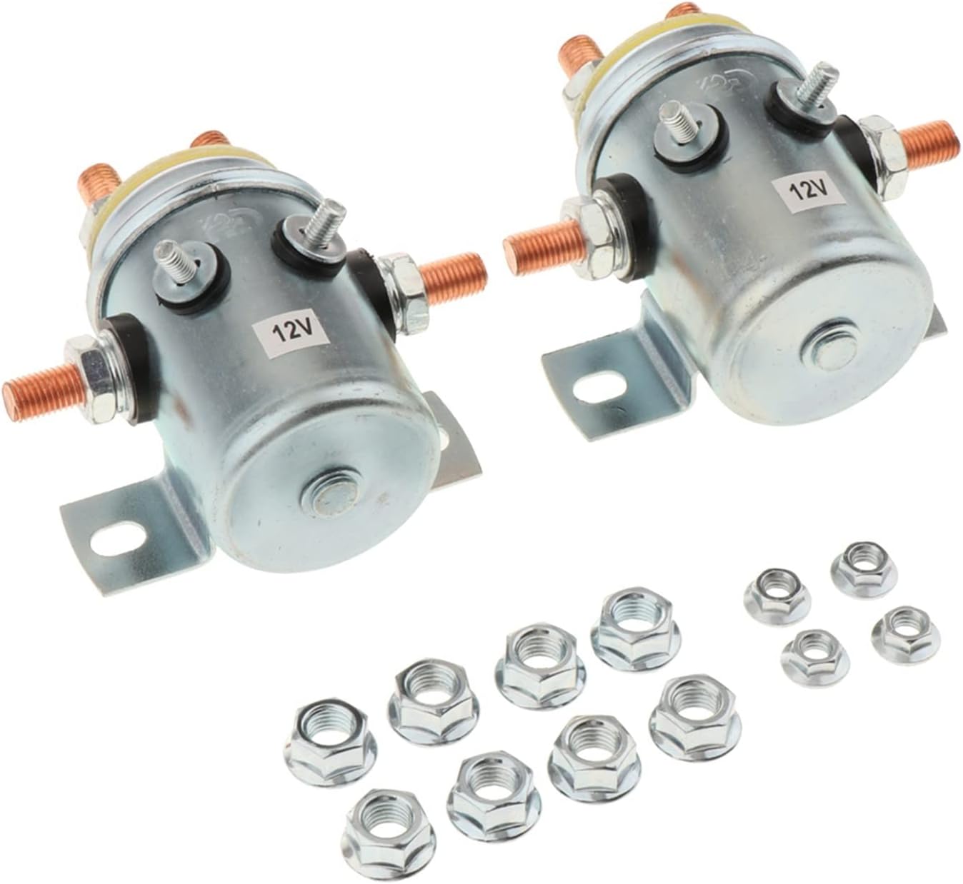 Amazon.co.jp ウインチ リレー 2ピース6ターミナル連続スイッチリレーソレノイド用Winch Marine 12V 産業