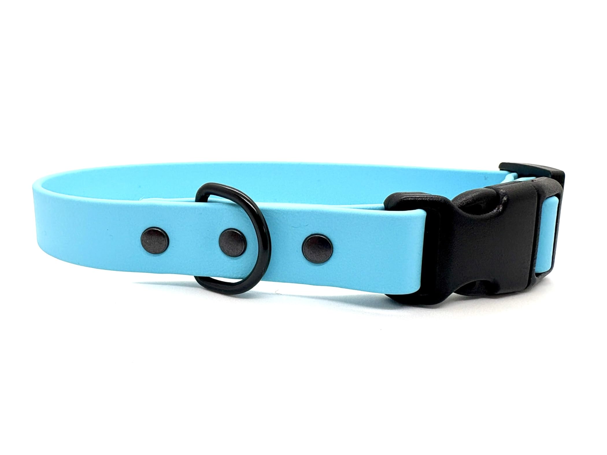 Biothane Waterproof Dog Collar with Quick Release Buckle (Sky Blue, Medium 30cm-40cm 20mm wide) โ image 1
