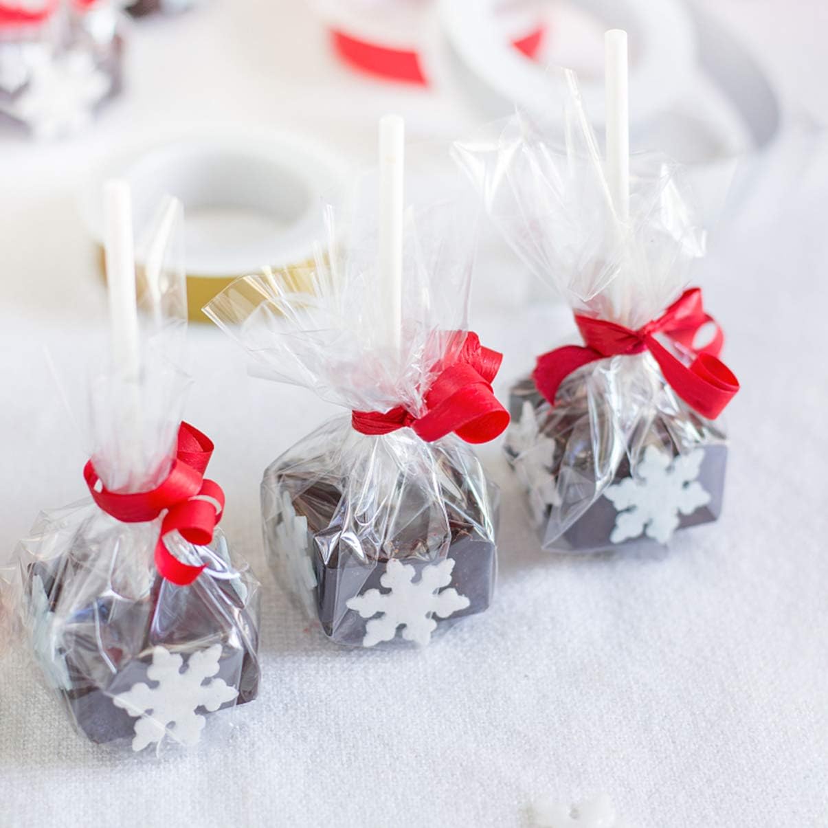 NUOBESTY Clear Cellophane Wrap Roll | 2.5 Mil Thickness Gift Wrap Cellophane Cello Rolls for Gifts Baskets Flowers Wrapping : Health & Household