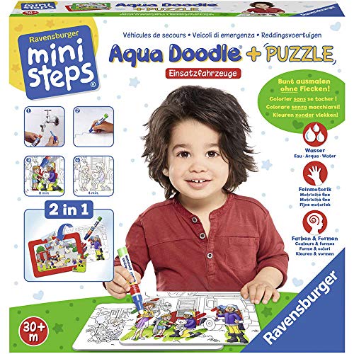 Ravensburger ministeps 04558 - Aqua Doodle® Puzzle: Einsatzfahrzeuge
