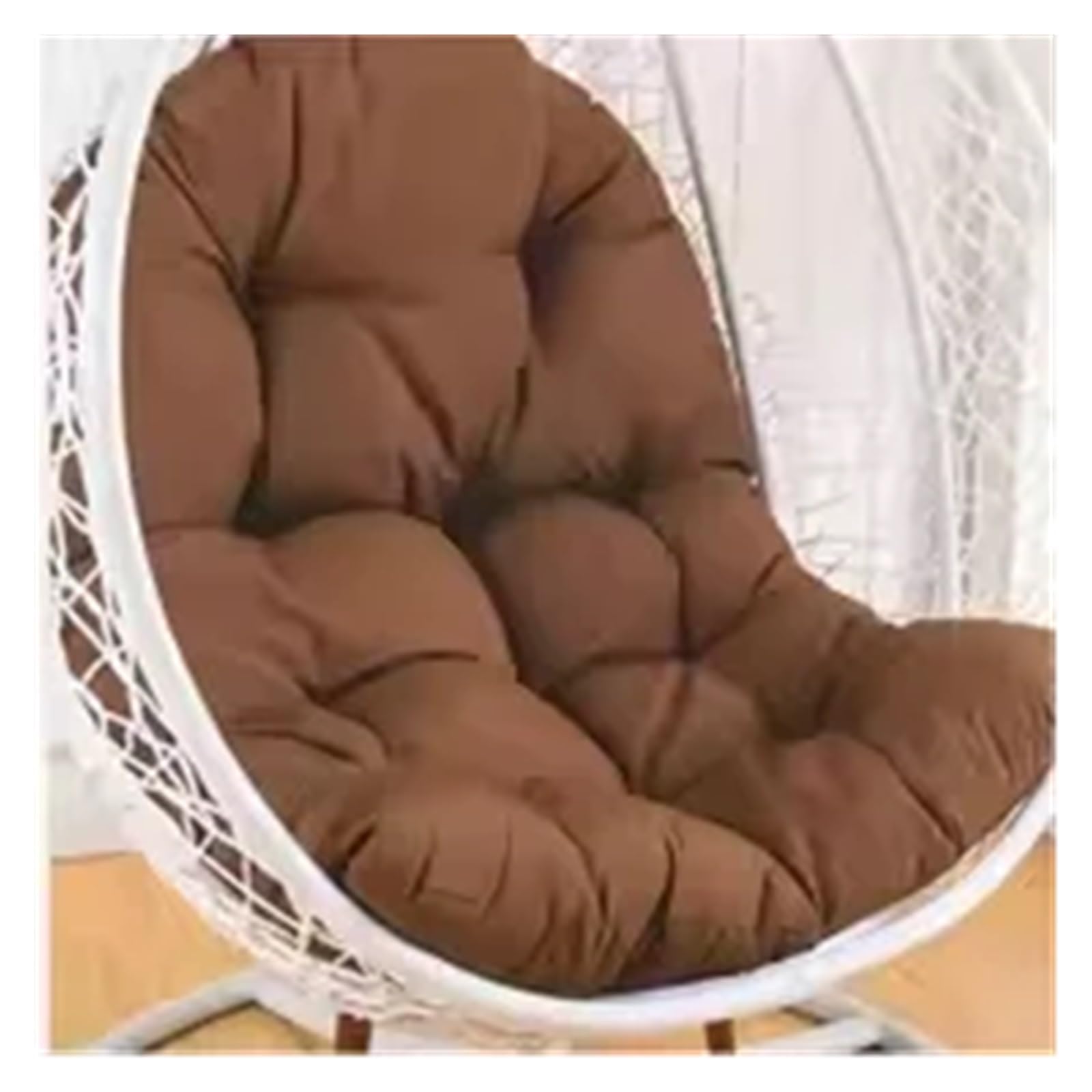 RRYPBOVG Hanging Chair Cushion 120x80cm Hanging Basket Egg Chair Cushion Outdoor Sofa Swing Chair Cushion(Dark coffee)