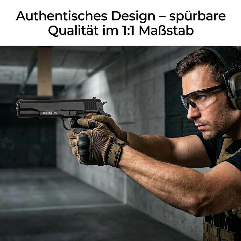 Softair Pistole Set Vollmetall <0,5 Jule mit 2000Stück Softair Munition 6 mm Softair G13N Federdruck