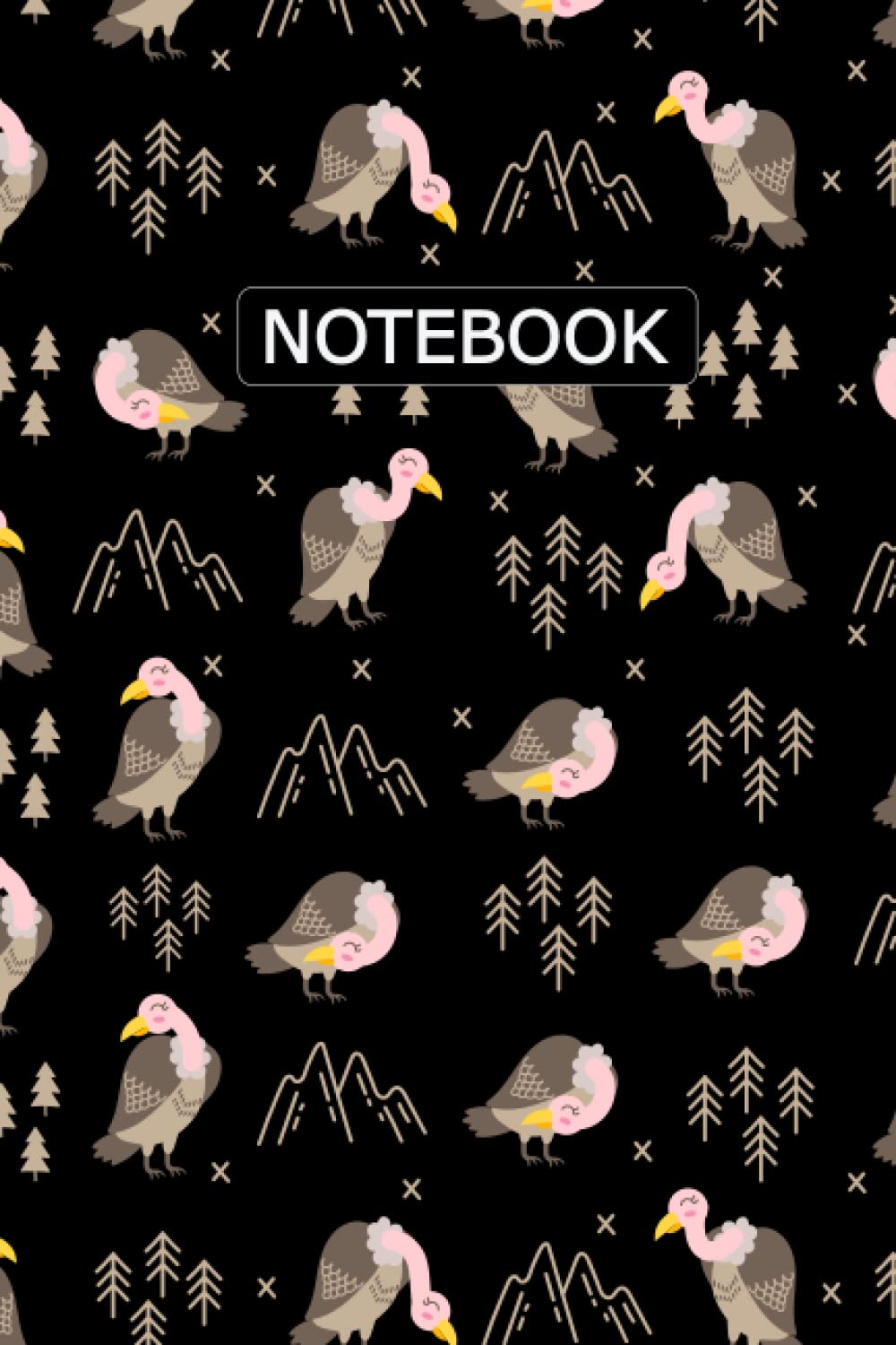 Vulture Notebook: Vulture Notebook Journal Gifts Vulture Blank Lined Notebook Planner