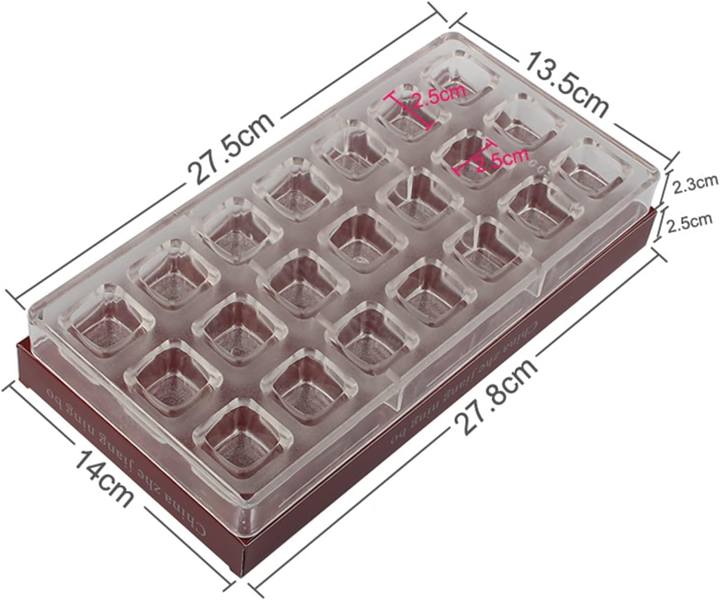 Paquete de 2 moldes de policarbonato para hacer chocolate con raspador (cubo + huevo ovalado)
