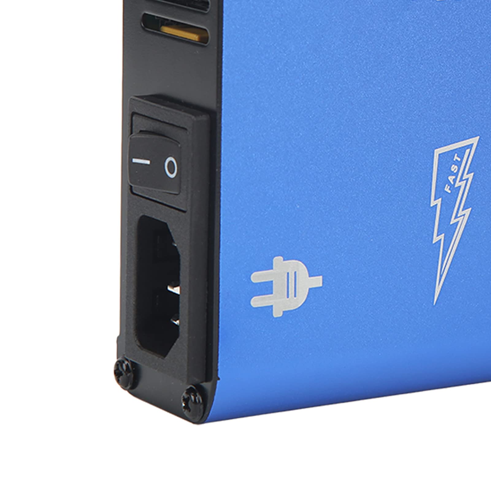 Chargeur de Batterie de Drone, Composants électroniques en Alliage d'aluminium, Outil de Chargement UAV Bleu avec Interrupteur pour 3