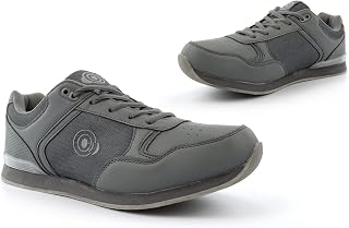 Mens/Womens Bowling Shoes Garden Bowl Shoes Garden Bowl Trainers Mens Bowling Trainers Ladies Bowling Trainers Lace Up Bowling Shoes Sizes 3-12 Grey