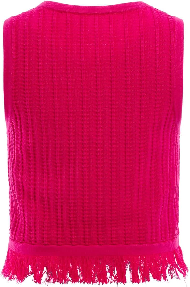 Guess Womens Sleeveless Milana Shell Stitch Top - Image 2