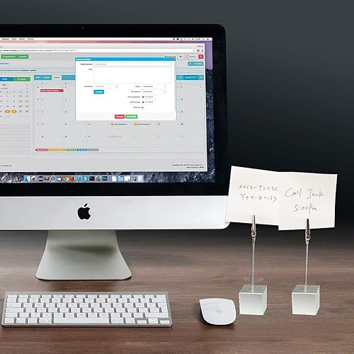 Miniatura 4 de Soporte de número de mesa Nombre Lugar Titular de la tarjeta Soporte de clip de notas Soporte Soporte de notas Tarjeta de papel Menú Clip (Plata)