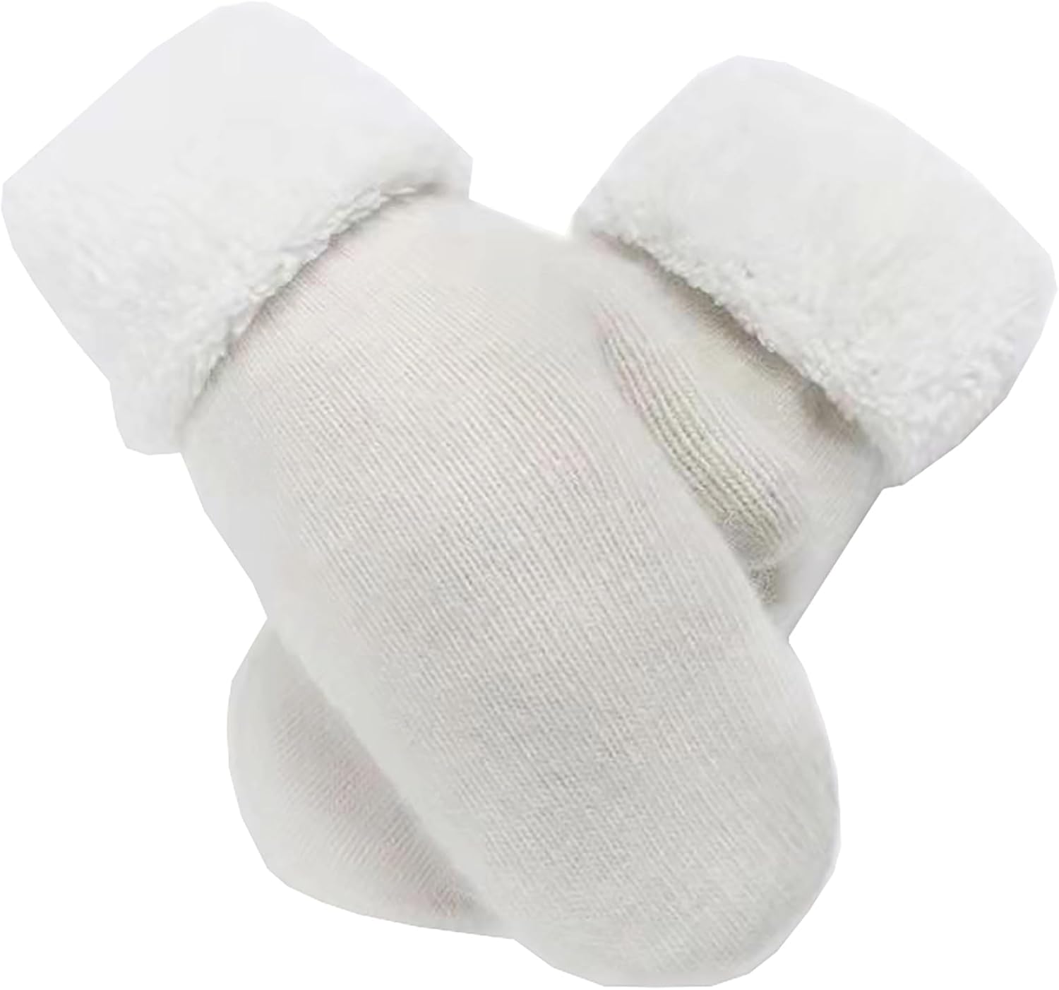 Mealah Winter Warm Knitted Mittens for Women - Cold Weather Stretch Thick Faux Fleece Gloves