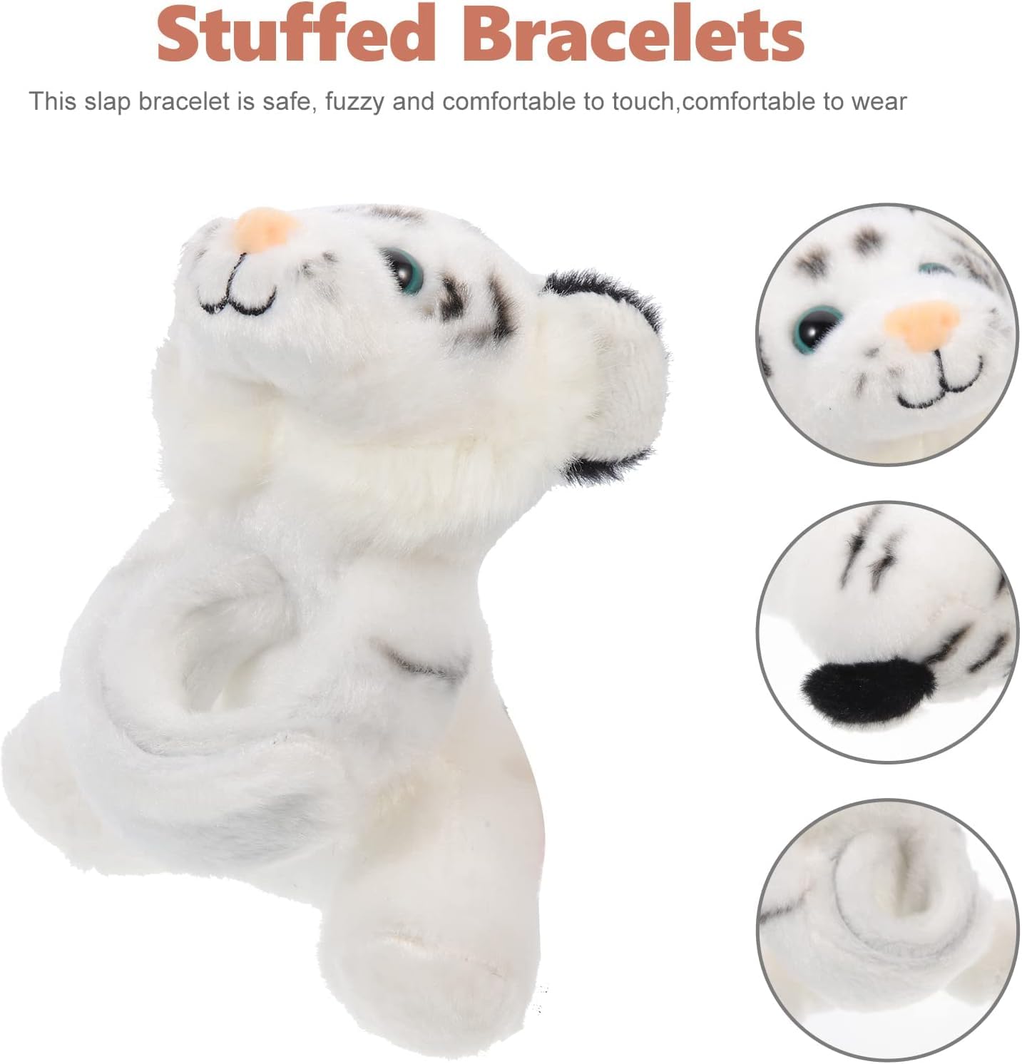 Canis Plush Animal Slap Bracelets, St￭ Toy Slap Bracelets - 