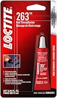 Vista 1 de Loctite 263 Fijador de roscas automotriz rojo – Fijación de roscas de alta resistencia, aplicaciones de uso general, tolerante al aceite