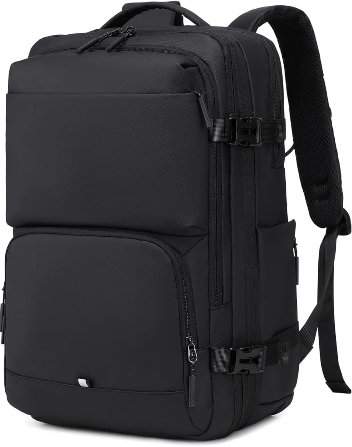 BAGOK Carry On Travel Backpack, 35L-40L Expandable Extra Large Airline Approved,Lightweight Daypack for Men and Women（Black）