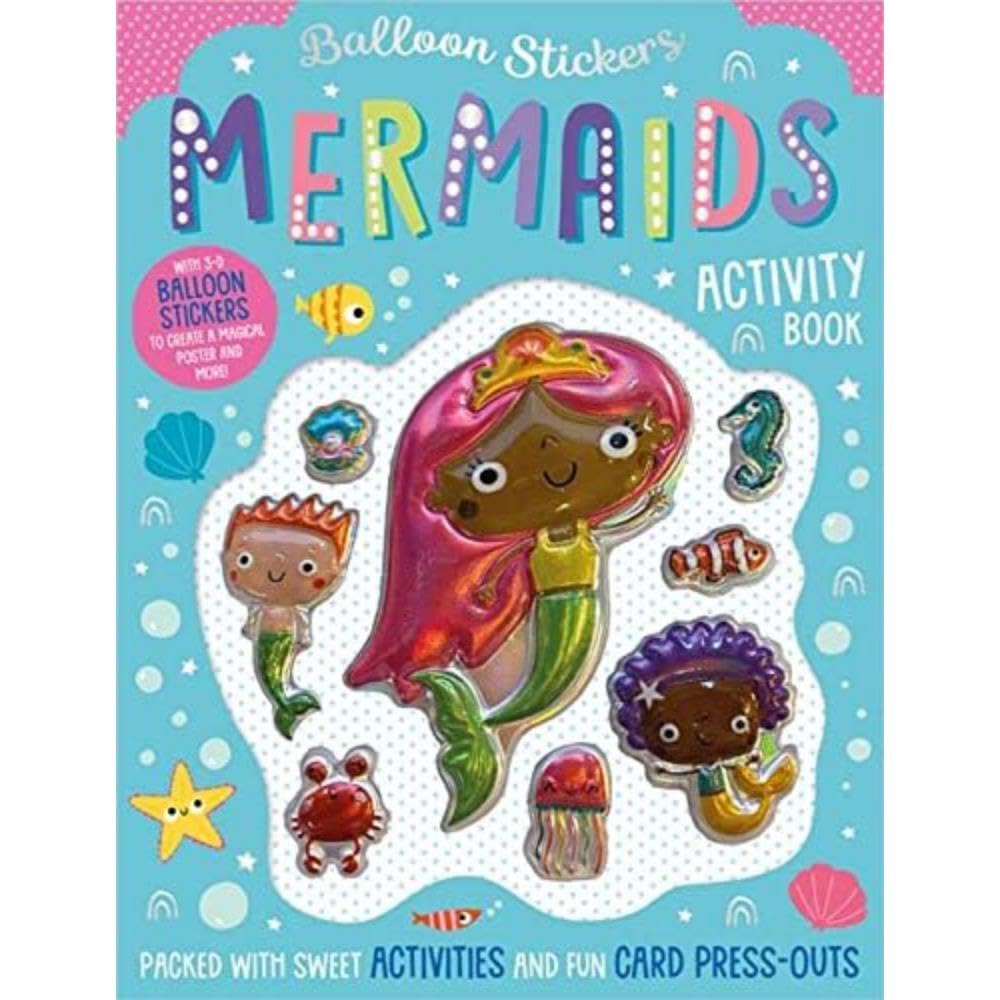 Balloon Stickers Mermaids Activity Book by Alexandra Robinson PAPERBACK