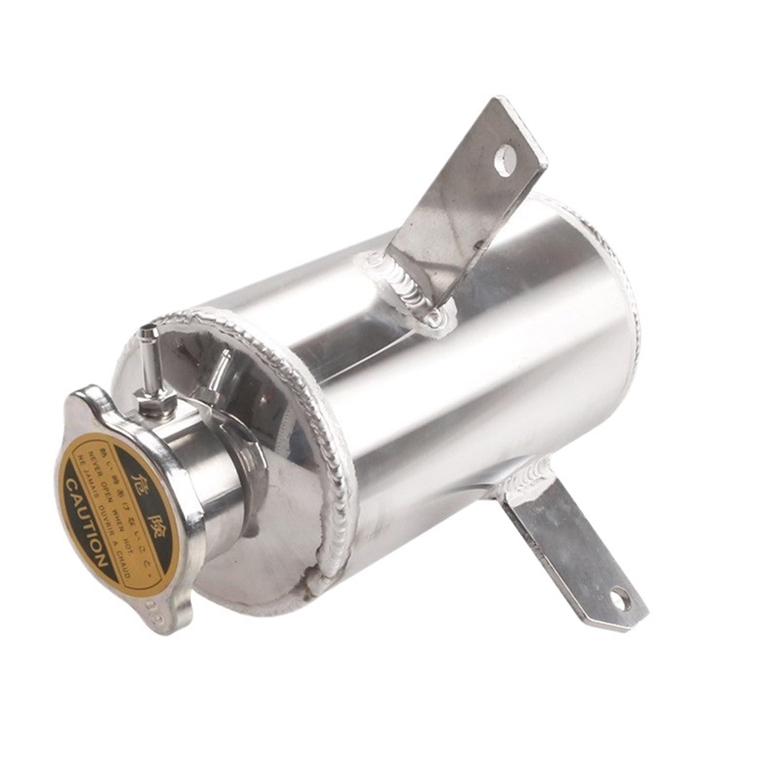 Radiatora Steam Deck 1,5 l uniwersalny aluminiowy zbiornik wyrównawczy płynu chłodzącego, srebrny Radiator przewodzącym