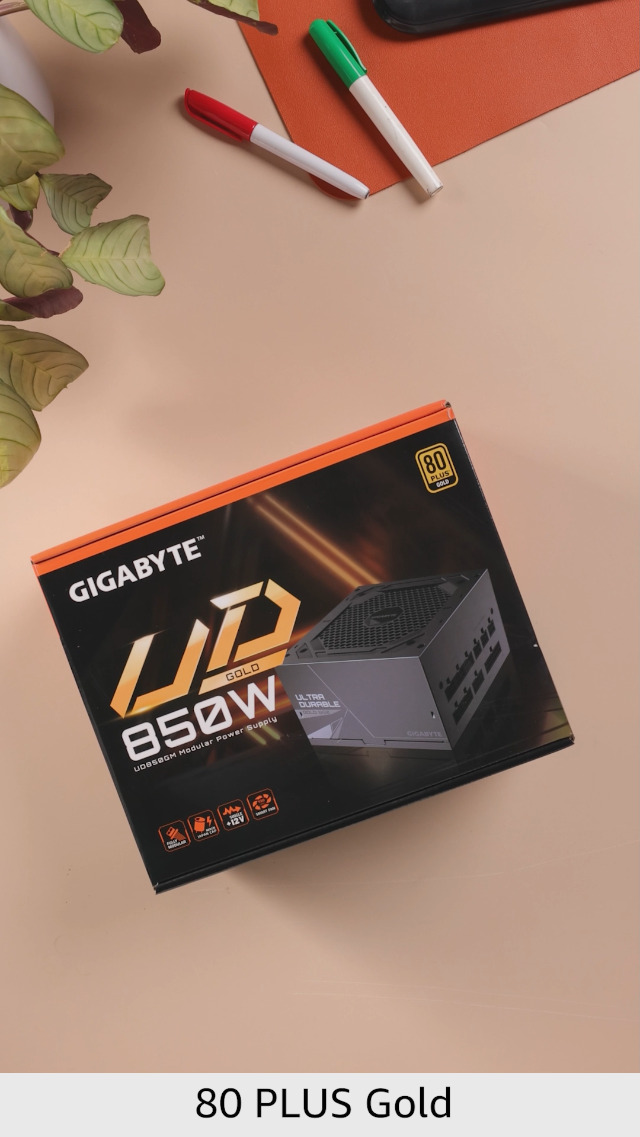 GIGABYTE UD850GM Power Supply Unit - 850W, 80 PLUS Gold