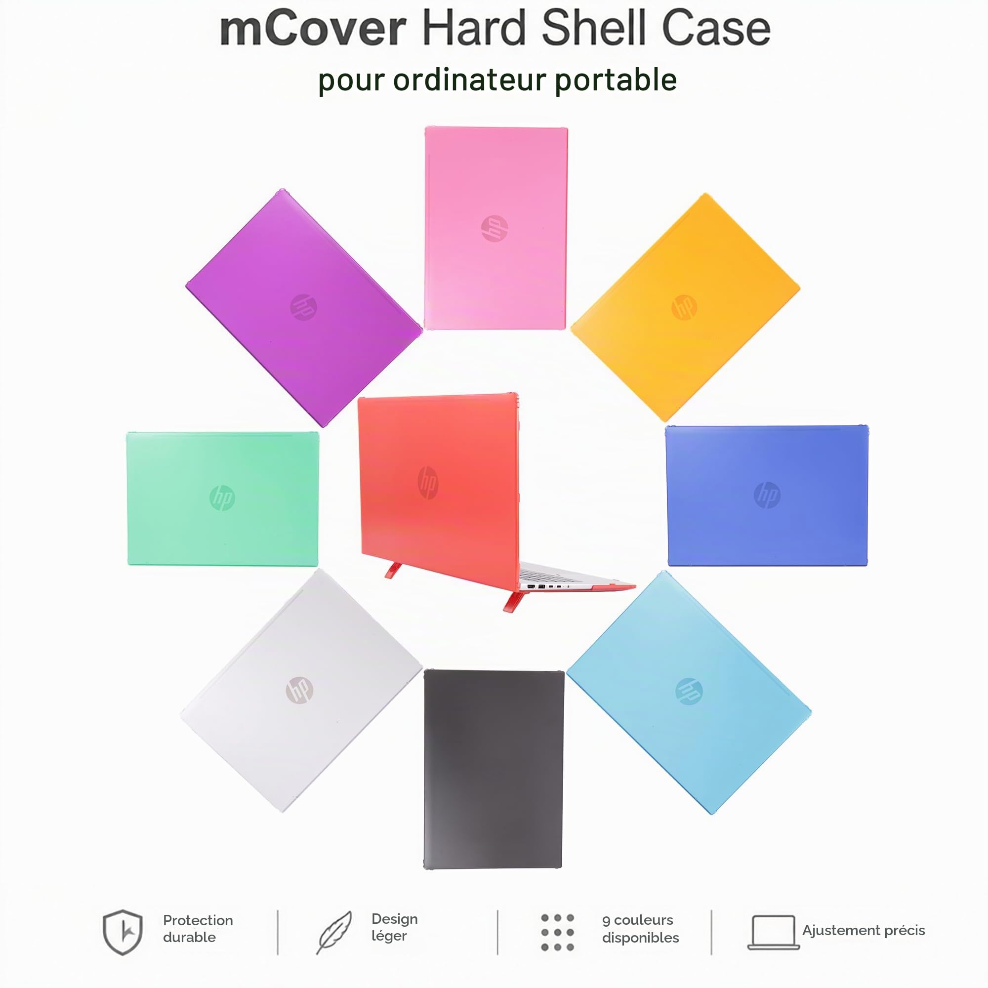 mCover Étui uniquement compatible avec HP ProBook 460 | 465 G11 et EliteBook 860 | 865 G9 G10 G11 Series Windows 2022 ~ 2025 16" (pas pour d'autres modèles HP) - Rouge