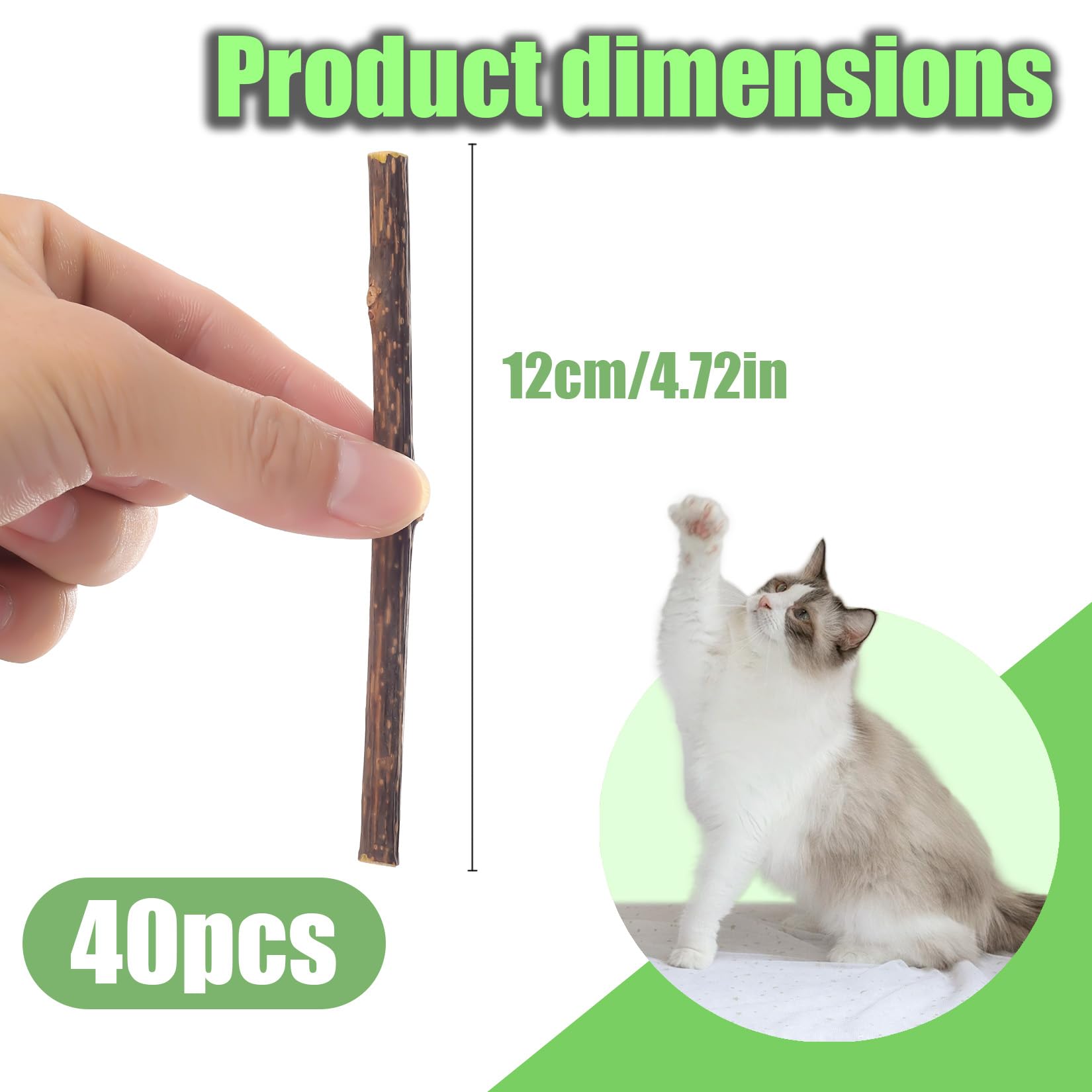 Cat Toys Palitos De Hierba, Masticar Palos Gato, Catnip Gatos, , Gato Para Aliviar El Aburrimiento De Los Gatos Y Limpiar Los Dientes Matatabi Para Gatos