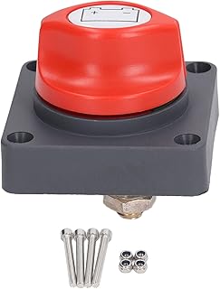 Battery Disconnect Switch, Battery Disconnect Switch 12V 24V 48V Power Cut Off Isolator for Car Marine Boat RV, Battery Switches