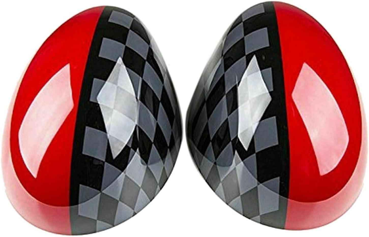 Mirror Housing Replacement Covers Car Door Side Mirror Cover Caps for Mini for Cooper Hardtop F54 F55 F56 F57 F60 Series JCW Style