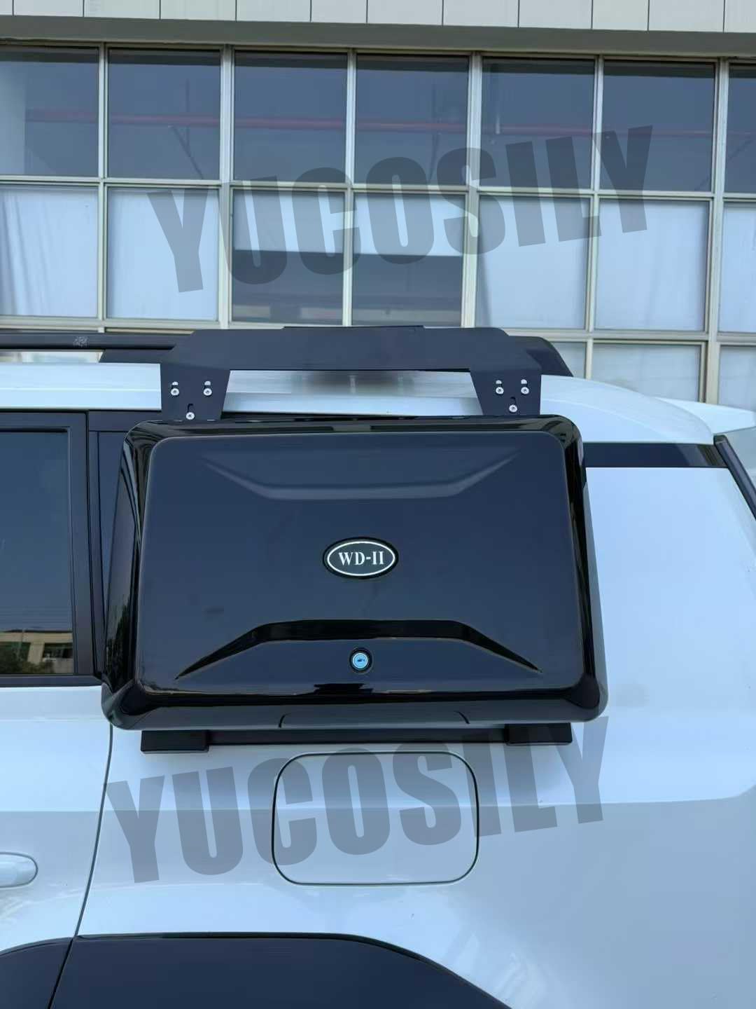 Black Side Access Ladder Roof Step Accessories Fit for LC250 J250 Land Cruiser 2024-2025
