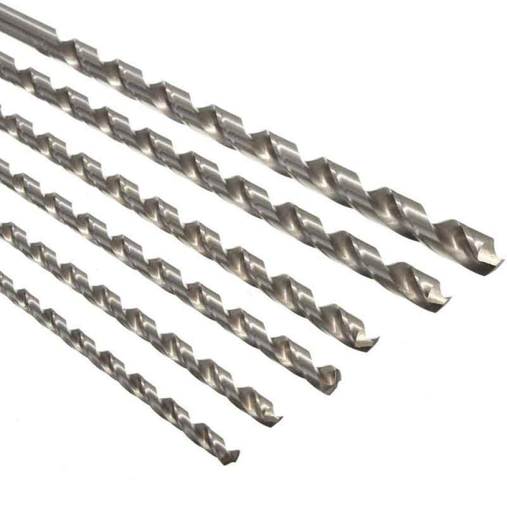 Twist Bohrer 6/7/8/9/10 / 12mm Durchmesser extra langer HSS Hacken Schaft Schnecke Spiralbohrer Set 350mm