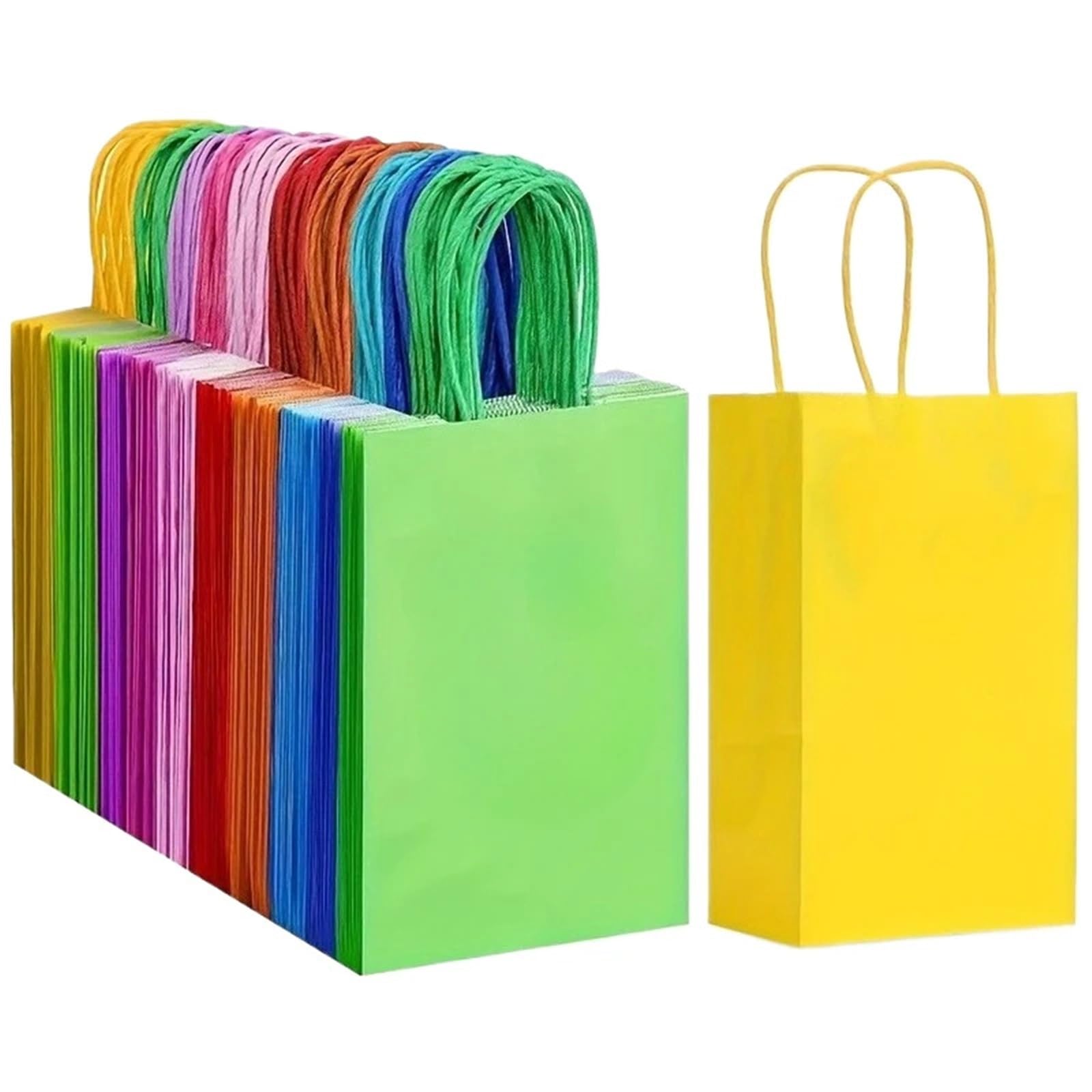 Papiertüten 10/20 Stück bunte Kraftpapiertüten