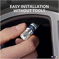 Vista 4 de Air Valve Caps Motorcycle CNC Vehicle Wheel Tire Valve Stem Caps Cover Accessories for Yamaha XTZ125 XTZ 125 2003-2016 2015 2014 2013 (Color : Gris)