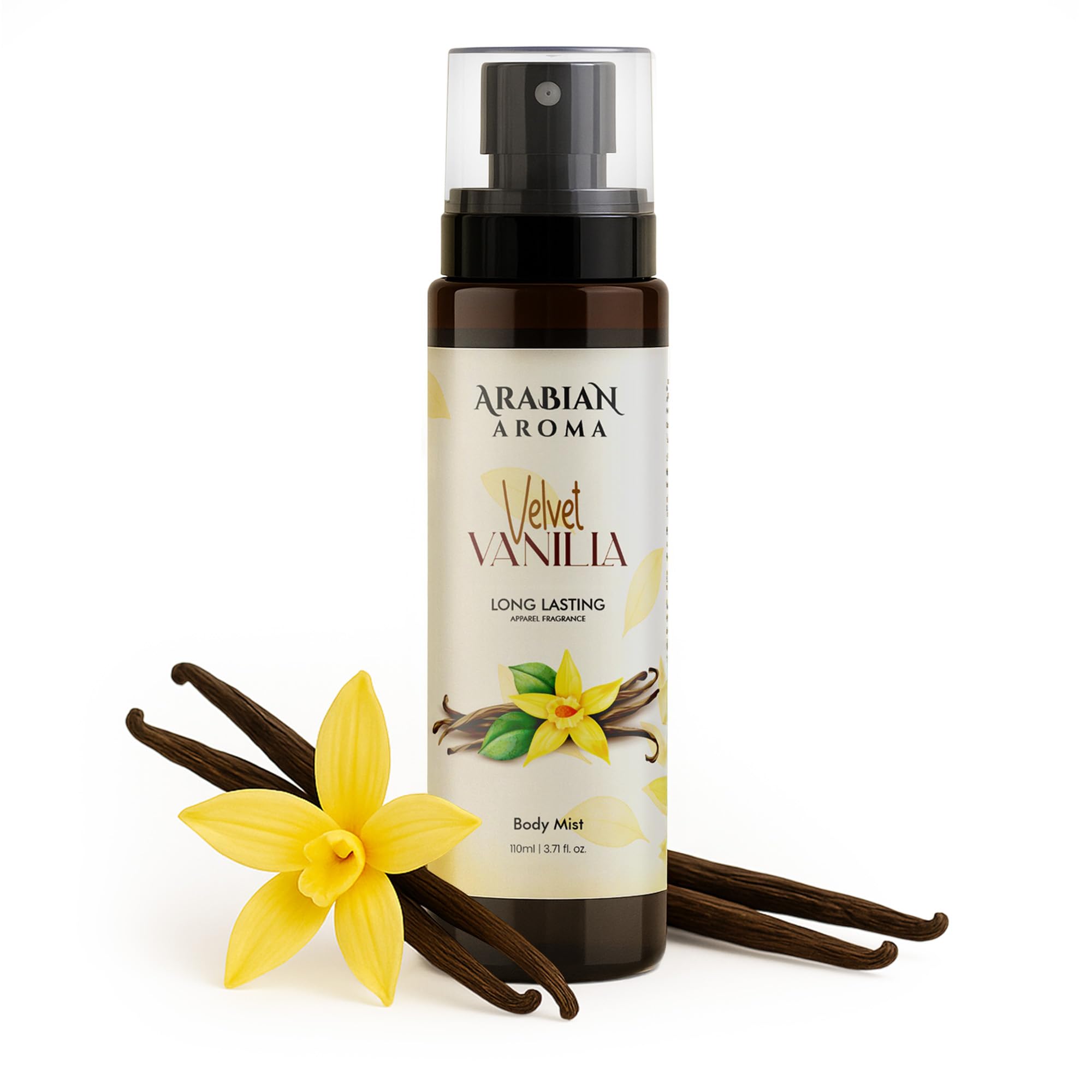 Arabian Aroma Velvet Vanilla Body Mist for Women | Creamy & Warm Vanilla Fragrance | Long-Lasting Mist Spray | 110ml-picture-38
