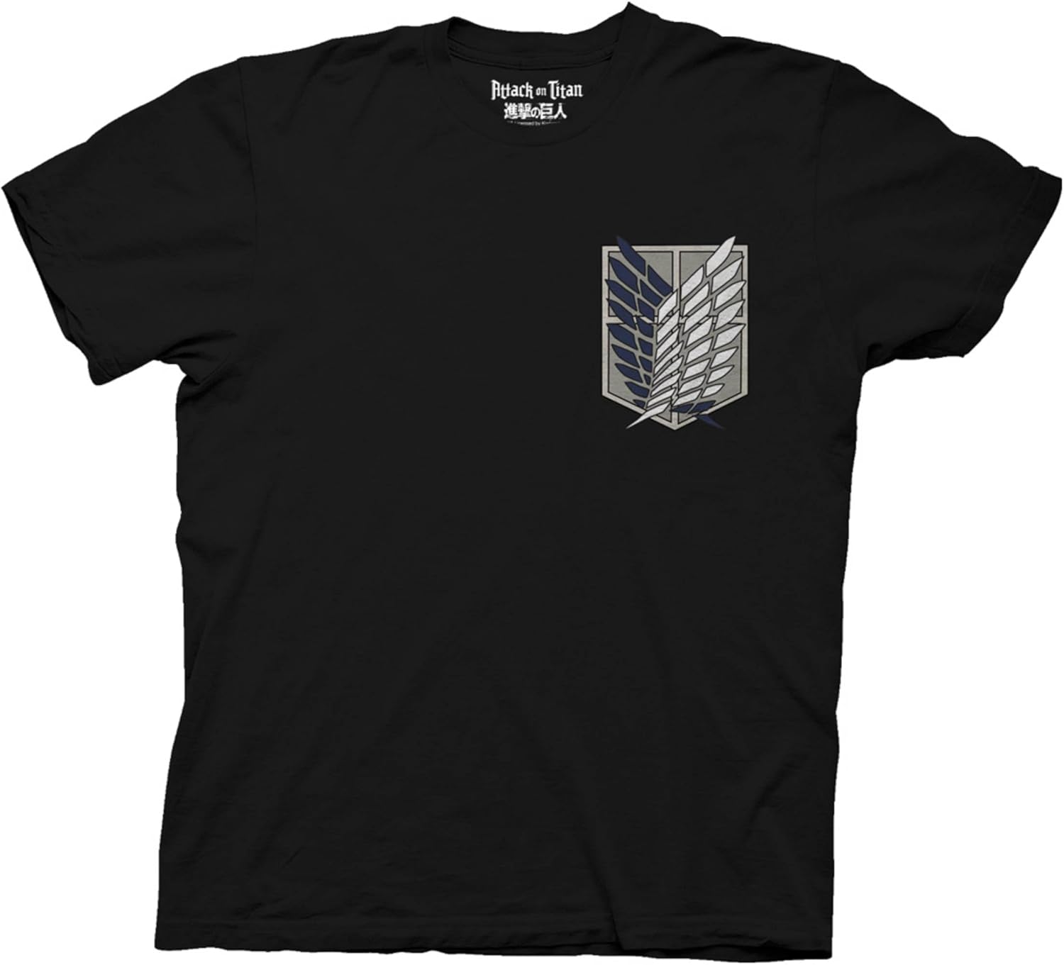 Ripple Junction Attack on Titan Men's Short Sleeve T-Shirt Front & Back Graphic Survey Corps Emblem Officially Licensed - Image 3
