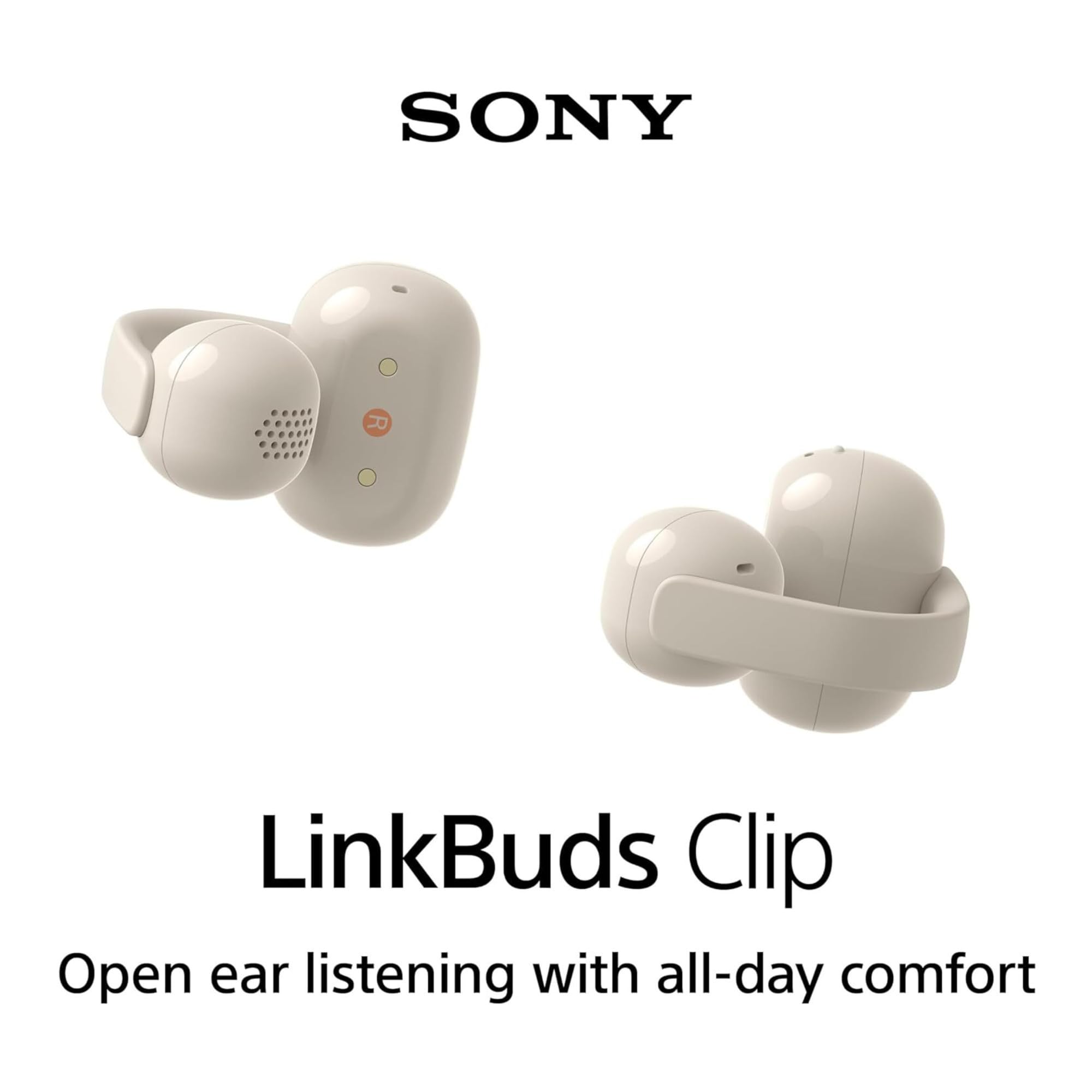 Sony LinkBuds Clip Earbuds Greige Review Bundle - Dettaglio