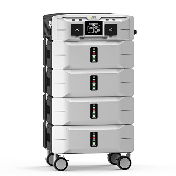 IEE 10.24kWh Portable Power Station SP5000, 120/240V Solar Generator 5000W(9000W Surge) AC Output