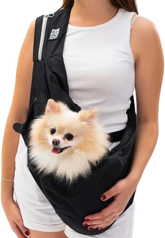 Black Crossbody Bag for Pet Owners - Lightweight, Stylish, and Practical