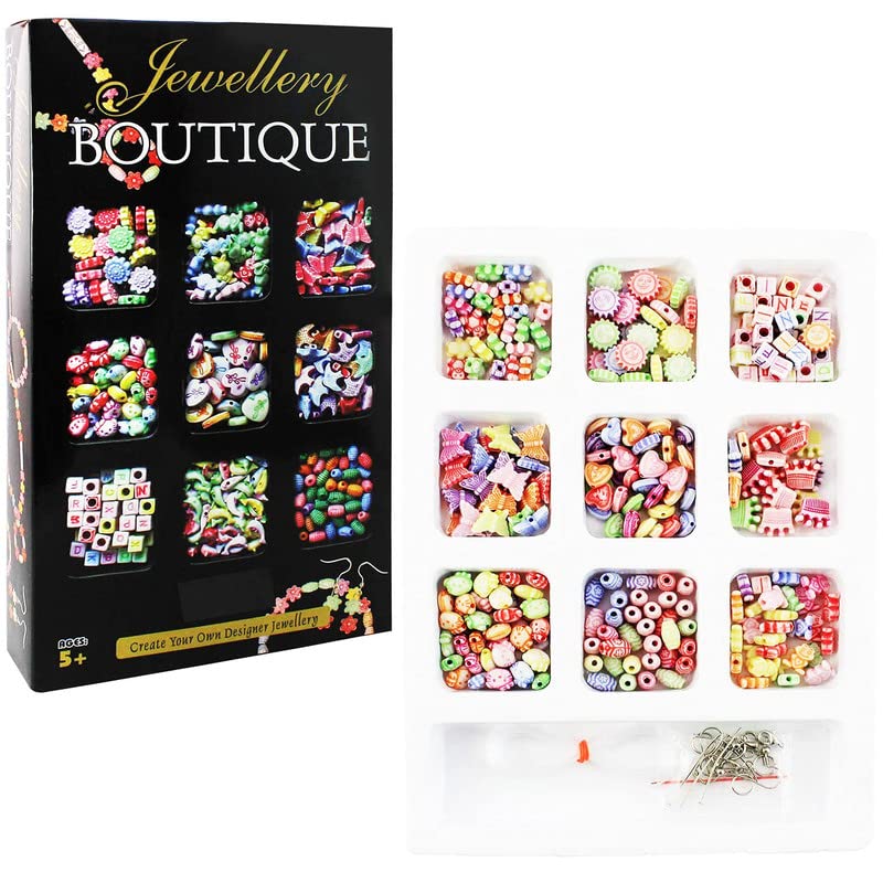 YBN Jewellery Boutique (Junior) Jewellery Making Kit, Colorful Beads Set For Kids Diy Craft Bracelet Necklace Making, Activity Toys For Girls Age 6-12 Years Old, Multicolor (B0BG2SX23S) Amazon Price History, Amazon Price Tracker