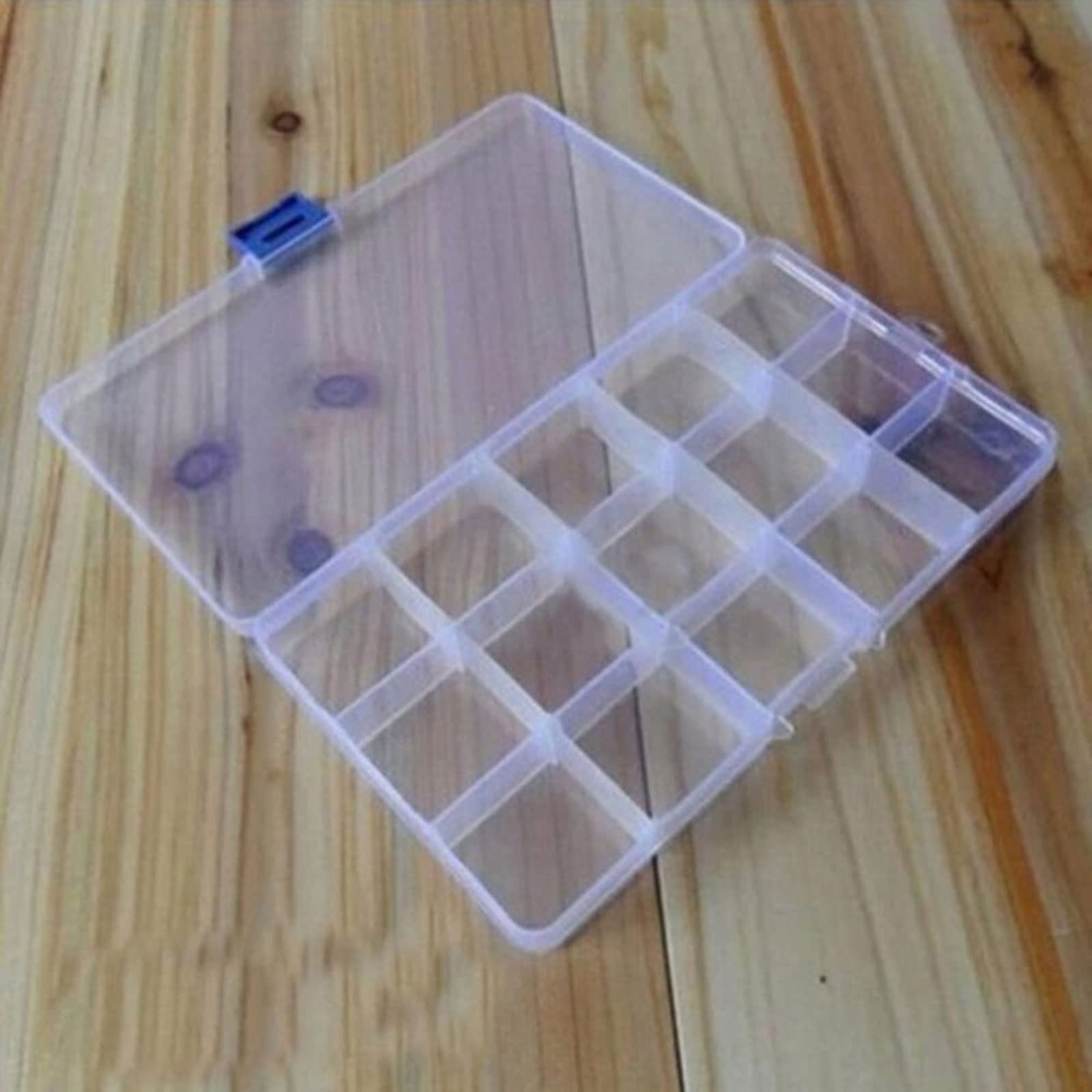 Scatole di immagazzinaggio creative scatola di immagazzinaggio con divisori rimovibili oggetti di valore gioielli contanti scatola di plastica trasparente organizzatore contenitore di