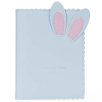 Frankmate Pockets Mini Photo Album for Fujifilm Instax Mini 7s 8 8+ 9 25 26 50s 70 90 Instant Camera & Name Card (Blue)