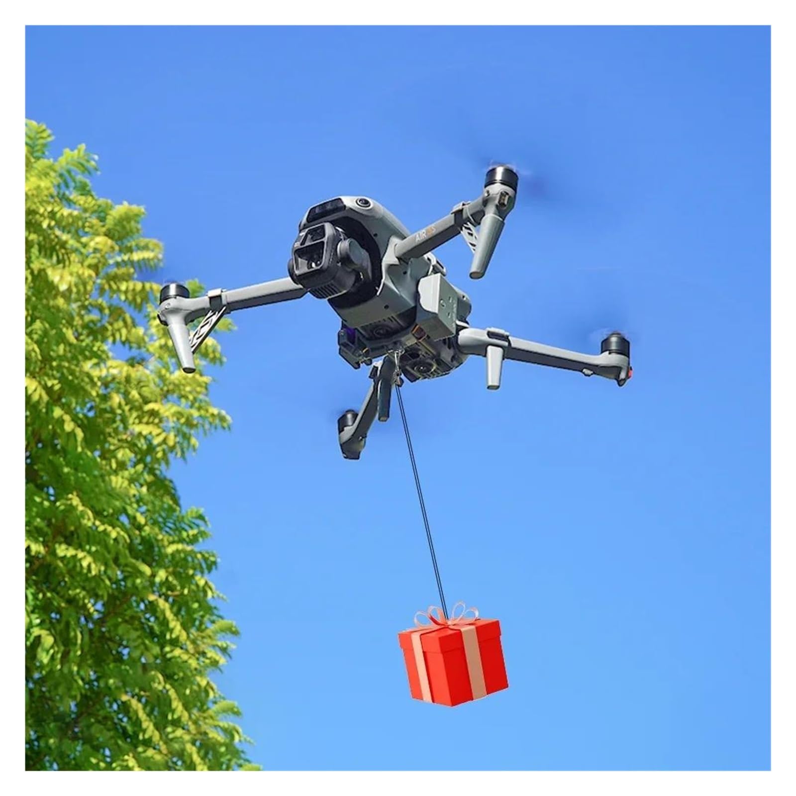 Sistema Airdrop per drone Airdrop con controllo a LED, per DJ&I Air 3S/Air 3 Drone Thrower Esca da pesca/anello nuziale regalo consegna/accessorio per salvataggio di vita