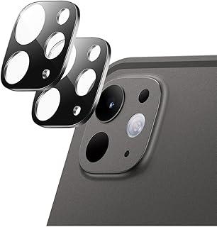 ESR ガラスレンズフィルム iPad Pro 13/11インチ M5 2025/M4 2024専用 iPad Pro 12.9/11インチ (2022/2021/2020) 対応 9H 強化ガラスレンズ保護 傷防止 HDクラリティ 3D フルカバー 2枚入り