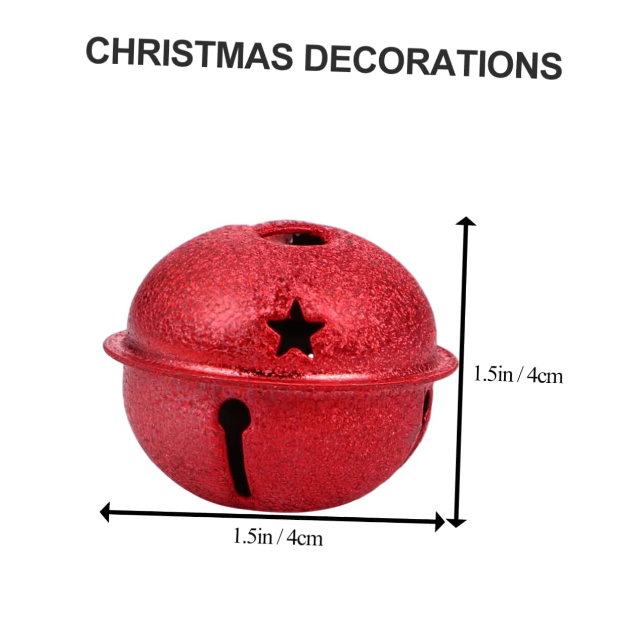 VOSAREA 30Pcs Christmas Craft Bells DIY Decoration Accessories for Wreaths Jewelry and Multi Purpose Jingle Bells for Holiday Crafts and Creative Projects