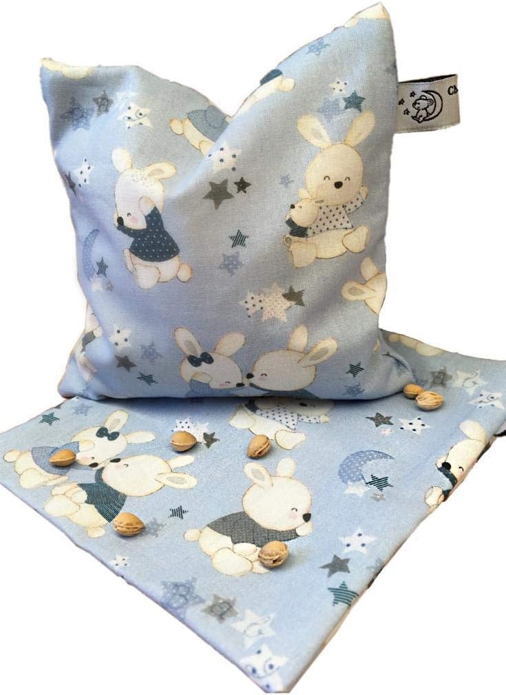 Cherry Stone Cushion 15 x 15 cm with able Outer Cover, Mittel